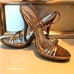 Carlos Santana Gold Women's Heels